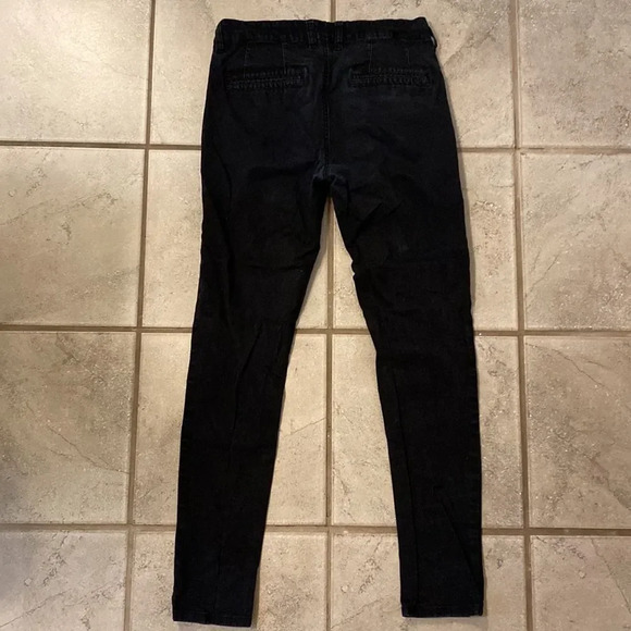 Z Forever 21 Men 30 Chino Pant Skinny Leg Pockets Belt Loops - Picture 3 of 5